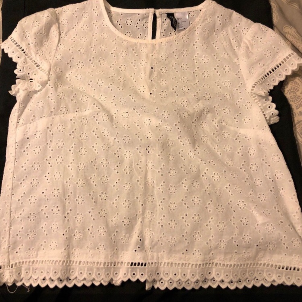 H&M Short Sleeve see through size 4